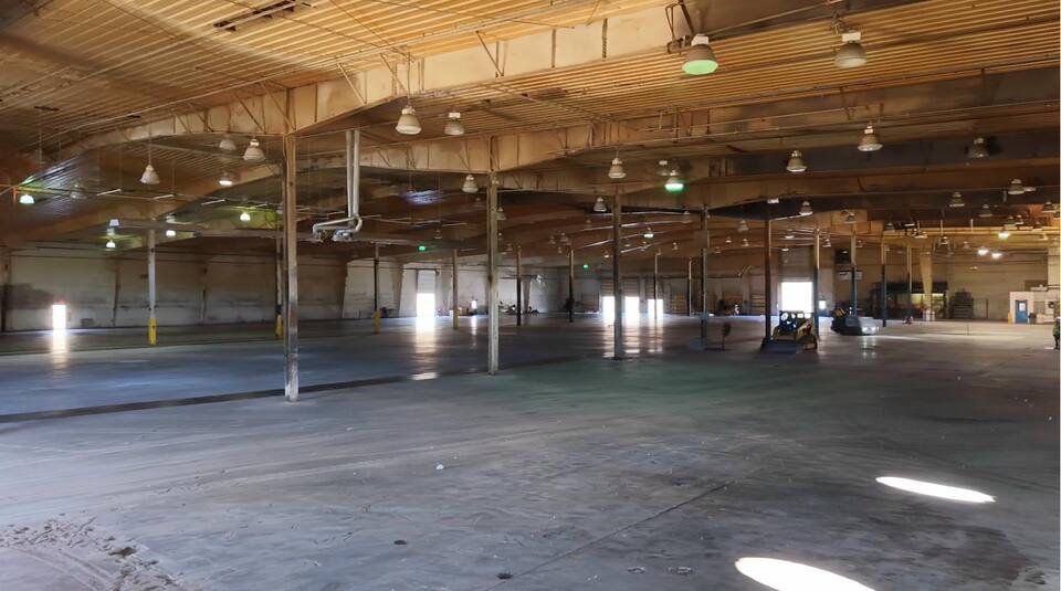 Industrial facility before LED retrofit